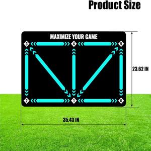 ที่วางเท้าฟุตบอลแบบเงียบกันลื่นลูกบอลสำหรับฝึกใช้ฝึกซ้อมฟุตบอลฝึกความคล่องตัวทนทานเครื่องมือฝึกฝนในอุดมคติ - Product Image 6