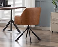 Chaise de travail moderne pour ordinateur Chaise d'appoint pivotante sans roues Chaise avec accoudoirs à mi-dossier Chaise de salon Chambre à coucher Bureau à domicile Métal