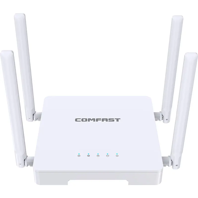 넓은 범위 4 안테나 802.11N 2.4GHz 300Mbps 무선 인터넷 라우터 5 포트 가정용 WiFi 라우터 CF-N1 V2