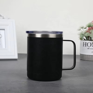 12oz 14oz Vacuum Insulated Stainless Steel <b>Coffee</b> Mug with Handle Custom Logo - Product Image 4