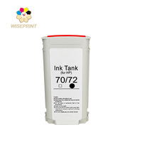 Cartucho de tinta compatible con HP 72 Cartucho de tinta HP 70 para impresora plotter HP T1100 T790 T770 T610 T795 Cartucho de tinta de color negro