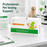 Kit de détection d'anticorps fluorescents pour le virus de la maladie de Carré canine, le parvirus canin et le virus de l'hépatite infectieuse canine