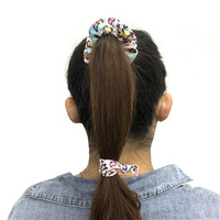 Chouchous de cheveux en Satin rose pour filles, 100 pièces, bande élastique, de bonne qualité, avec ruban noué