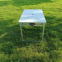 Ensemble de table et chaises de camping en aluminium portable moderne, pliable, léger, pour l'extérieur, hôtels, parcs, écoles
