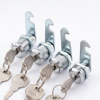 Serrure à came en alliage de zinc 16 mm pour tiroir de meuble, cylindre à clé identique pour rangement de dossiers et mobilier