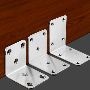 Soporte de Ángulo Recto de Acero Inoxidable Resonance 28x40mm 30x22mm 38x30mm 50x50mm Conector de Herrajes para Muebles - Product Image 3