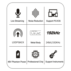 Interface Audio USB Professionnelle XTUGA C-22 pour Enregistrement Studio avec Préamplificateur Créatif et <span class=keywords><strong>Carte</strong></span> <span class=keywords><strong>Son</strong></span> XLR – pour Enregistrement Audio - Product Image 2