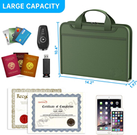 Bolsa de Almacenamiento de Documentos YHX de Gran Capacidad, Multicapa, Resistente al Fuego y al Agua, Portátil, para Oficina, Hogar y Uso Comercial