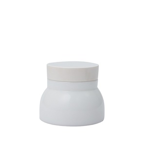 Slanted shoulder empty 50g 150g 40ml 100ml 120ml 150ml White Ceramic jar for personal skin care