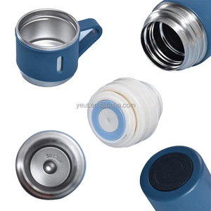 Geschenkset Flasche MIT tasse cách nhiệt chai nước Bộ Quà Tặng 304 SS chân không Flask & phích với 3 nắp kinh doanh giveaway - Product Image 4