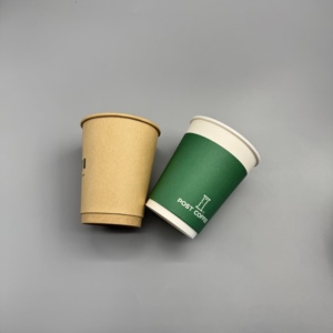 Gobelet à café en papier kraft sur mesure, double paroi, recyclable, pour les commerces de boissons - Product Image 6
