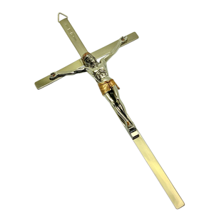 Haute réputation Immanuel Crucifix jésus suspendu décoration murale religieux inspirant chrétien produit fabriqué à la main INRI - Product Image 5