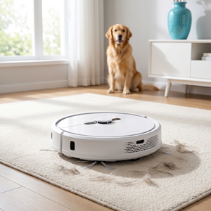 Robot Vacuum, QD2-002, HEPA Filter Powerful Suction Anti-Tangle Smart 3-in-1 Sweeping <b>Mopping</b> Robert Whole-House Cleaning - Product Image 2