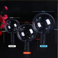 Boule de Bobo acrylique ronde fleur haute boule à bulles transparente Bouquet bricolage pour emballage matériel cadeaux décoratifs