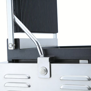 Prensa Eléctrica Individual para Panini de Hierro Fundido, <span class=keywords><strong>Parrilla</strong></span> de Sobremesa para Hamburguesas, Filetes y Tocino - Product Image 5