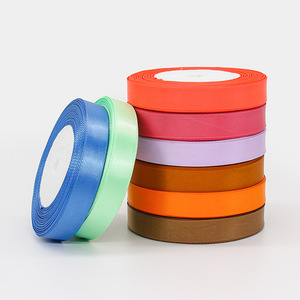 FangZhi Satin Ribbon 1.5Cm Single Face 100% Polyester Solid Color For Clothing Gift Packaging - Product Image 2