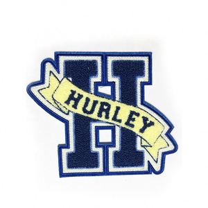 Wholesale Heat Cut Brand Name Sports Club Letter Logo Chenille Patch Clothes Custom Embroidery Patches - Product Image 3