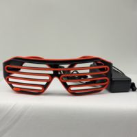 Lunettes LED monochromes pour fêtes, lumières décoratives pour Halloween, Pâques, anniversaires, Nouvel An, festivals, design original en plastique, non toxique, durable