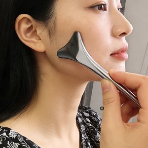 Masseur facial, bâton de réflexologie des fascias, acier inoxydable 304, stylo de méridien, point d'acupuncture, bâton de gua sha pour le visage, les yeux et les oreilles - Product Image 6