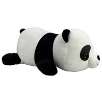 Oreiller Panda mignon créatif de grande taille en tissu doux rempli de PP coton brodé animal coussin en peluche cadeau d'anniversaire pour garçons et filles