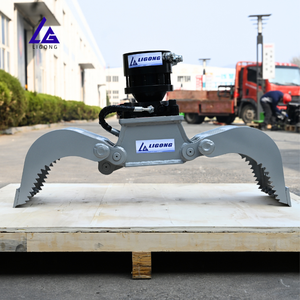 หัวคีบคัดแยกแบบหมุนได้สำหรับรถขุดขนาด 1 ตัน 2 ตัน 3 ตัน ใช้สำหรับคัดแยกขยะในสวนหลังบ้าน จับก้อนหิน กิ่งไม้ พร้อมใบรับรอง CE - Product Image 3