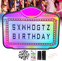 Enseigne lumineuse LED RGB personnalisée, boîte à lumière en acrylique avec logo, affichage néon personnalisé pour bar, boîte de nuit, décoration de fête, rechargeable