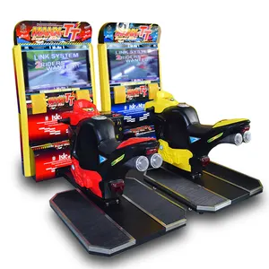 Máquina de juego de doble Motor TT Attack para motocicleta, videojuego grande, simulador de coche de carreras de ciudad, 2 jugadores personalizados