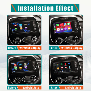 Apple MMI sans fil pour Renault Clio 4 2014 à 2018, navigation <span class=keywords><strong>R</strong></span>-<span class=keywords><strong>Link</strong></span> Tomtom avec caméra de recul, boîte Android Auto - Product Image 4