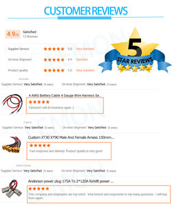 XT60 fiş & DC5525 DC5521 EC5 erkek kadın Bullet konnektörleri ile konnektör kablosu elektronik için - Product Image 5
