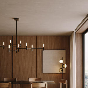 <span class=keywords><strong>Lustre</strong></span> LED moderne 9 bras en forme de pieuvre, anti-éblouissement, élégant, en laiton antique, pour installation suspendue, multi-bras - Product Image 4