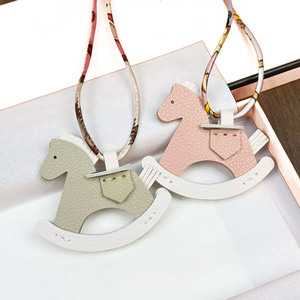 Wholesale Ins Luxury Leather Rocking Horse Keychain Accessory Pu Handmade Pony <b>Key</b> <b>Chain</b> Women Bag Charm Pendant <b>Key</b> <b>Chain</b> - Product Image 3