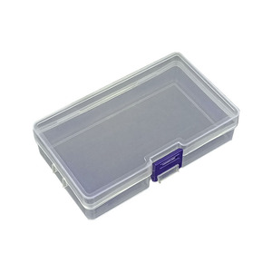 Rectangular Transparent Storage <b>Box</b> 14.4x8.4x3.4cm PP Material Desktop Organization <b>Small</b> Accessories Container - Product Image 4
