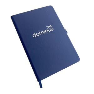 Diario de Tapa Dura de Cuero PU Azul Marino A5, Impreso con Logotipo Personalizado, Encuadernación Cosida con Hilo, Alta Calidad, Fácil de Escribir, Regalo - Product Image 2