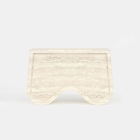 KUMUSI FURNITURE Table console contemporaine en pierre pour villa et salon