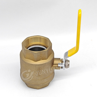 Robinet à bille en laiton de haute qualité 1/2"-2" pour eau, connexion filetée ISO228, garantie 3 ans, OEM personnalisable, robinet à bille en cuivre
