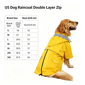 Dog Raincoat Waterproof Dog Jacket Adjustable Hooded Windproof Full Coverage Pet Summer Lightweight Raincoat <b>for</b> Outdoor Walking - Product Image 6