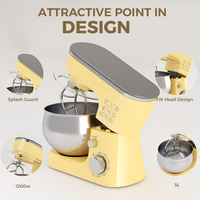 Nouvelle Version Améliorée - Batteur sur Socle Professionnel 1400W avec Bol de 6L, 6 Vitesses et Fonction Pulse - Conception à Levage Automatique pour les Pâtissiers à Domicile