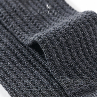 Chaussettes de luxe personnalisées pour femmes, mi-mollet, respirantes, en mélange de laine et de nylon, douces, avec logo brodé personnalisable pour une tenue toute la journée