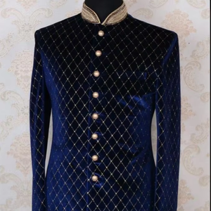 Novio tradicional indio pakistaní Sherwani Para Boda y traje de fiesta - Product Image 5
