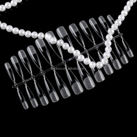 3XL Stiletto Gravure Couverture Complète Pointes d'Ongles Artificielles Nadeco Vente en Gros Gel Fort Pointu Faux Ongles Extension