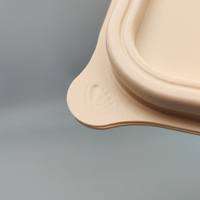 Assiette compartimentée biodégradable en amidon de maïs, barquette alimentaire compostable pour les plats à emporter et la livraison