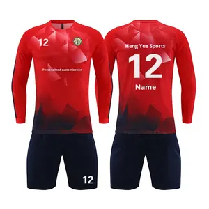 Nuovi Completi da Allenamento Calcio in Rete di Alta Qualità per Adulti e Bambini, Abbigliamento Sportivo a Maniche Lunghe, Dropshipping, Grandi Quantità Disponibili - Product Image 2