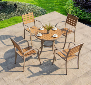 Phật sơn chất lượng cao đúc nhôm đồ gỗ Ngoài Trời Bbq nội thất sân vườn 8 chỗ ngồi - Product Image 3