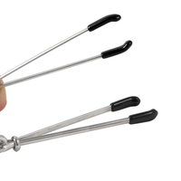 BDSM Bondage Sklaven-Metallbügel Nippelklemmen Fetisch Brust-Labia-Klitoris-Clip Stimulations-Massagegerät