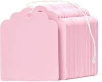 Étiquettes volantes pré-imprimées en gros pour vêtements, sans style ni taille, en papier multicolore inscriptible, avec trou