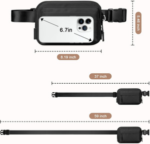 <span class=keywords><strong>Riñonera</strong></span> de Lujo Personalizada OEM, Bolsa de Cintura Resistente al Agua, Bolsos Cruzados de Moda para Correr - Product Image 2