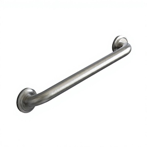 Barre d'appui murale en acier inoxydable de 48 pouces, finition nickel brossé, antidérapante, pour la sécurité dans la salle de bain - Product Image 1