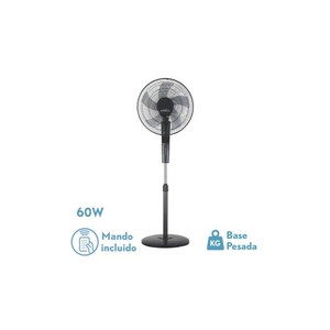 Ventilatore da Terra 60W, 3 Velocità, 5 Pale, Telecomando, Timer 0,5h-7,5h, Ideale per Rinfrescare Ambienti in Modo Efficiente - Product Image 1