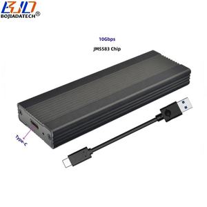 10Gbps USB <span class=keywords><strong>3.2</strong></span> tip-c konektörü M.<span class=keywords><strong>2</strong></span> NGFF anahtar-m anahtar B + M 2280 M2 NVME SSD muhafaza kutusu JMS583 C-A veri kablosu ile - Product Image 2
