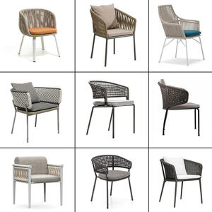 Customized Modern Metal Aluminum Rattan Weather Resistant Outdoor Furniture <b>Table</b> Chair Set for Garden and <b>Balcony</b> - Product Image 4